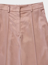 Balmain Old Pink Straight-Leg Tailored Satin Trousers