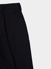 Balmain Black Tailored Grain de Poudre Trousers