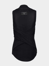 Balmain Black Twisted Double-Collar Tank Top