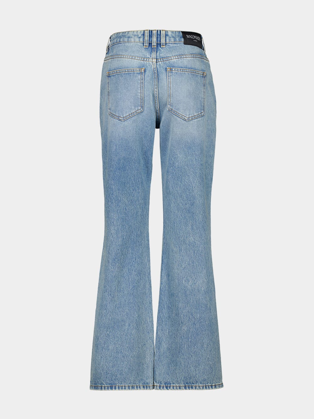 Blue Flared Denim Jeans