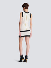 Balmain Beige Two-Tone Knit Dress with Faux Waistcoat