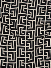 Balmain Black Monogram Printed Relaxed Fit Pyjama Shirt