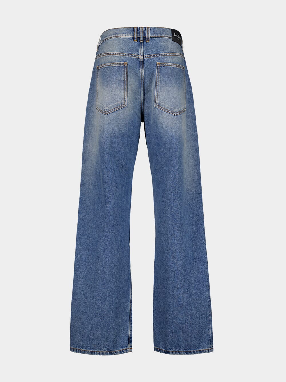 Loose-Fit Blue Denim Jeans