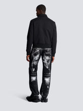 Balmain Black Cotton Bomber Jacket with Vintage Logo