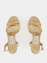 Jimmy Choo Elsy Gold Suede Slingback Sandals