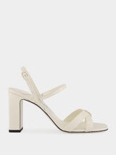 Jimmy Choo Elsy 85 Latte Nappa Leather Sandals