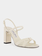Jimmy Choo Elsy 85 Latte Nappa Leather Sandals
