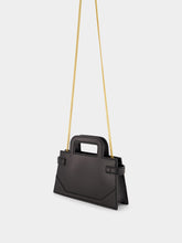 Balmain Black Small B-Buzz Top Handle Bag in Calfskin