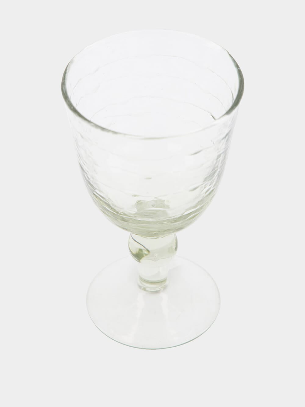 Wine Glass with Cutting