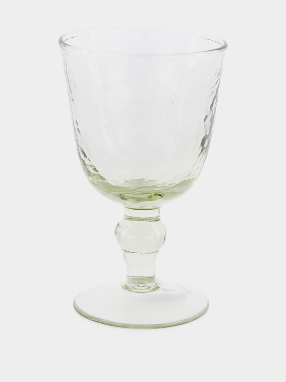 Hammered Wine Glass