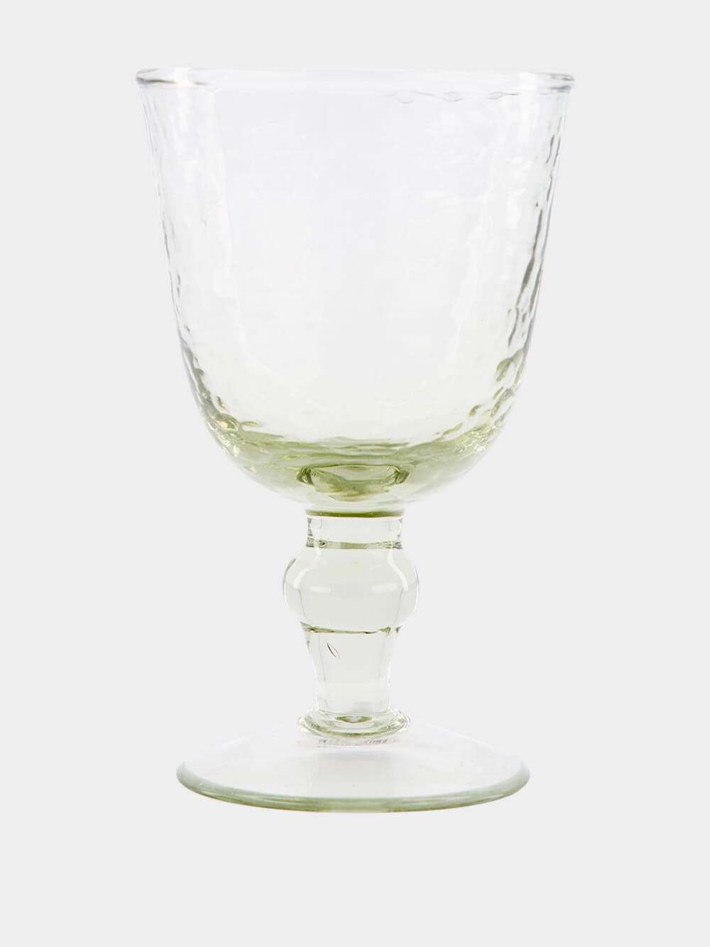 Hammered Wine Glass