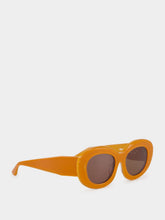 Thierry Lasry Envy Orange Acetate Oval Sunglasses