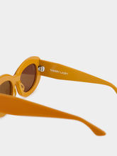 Thierry Lasry Envy Orange Acetate Oval Sunglasses