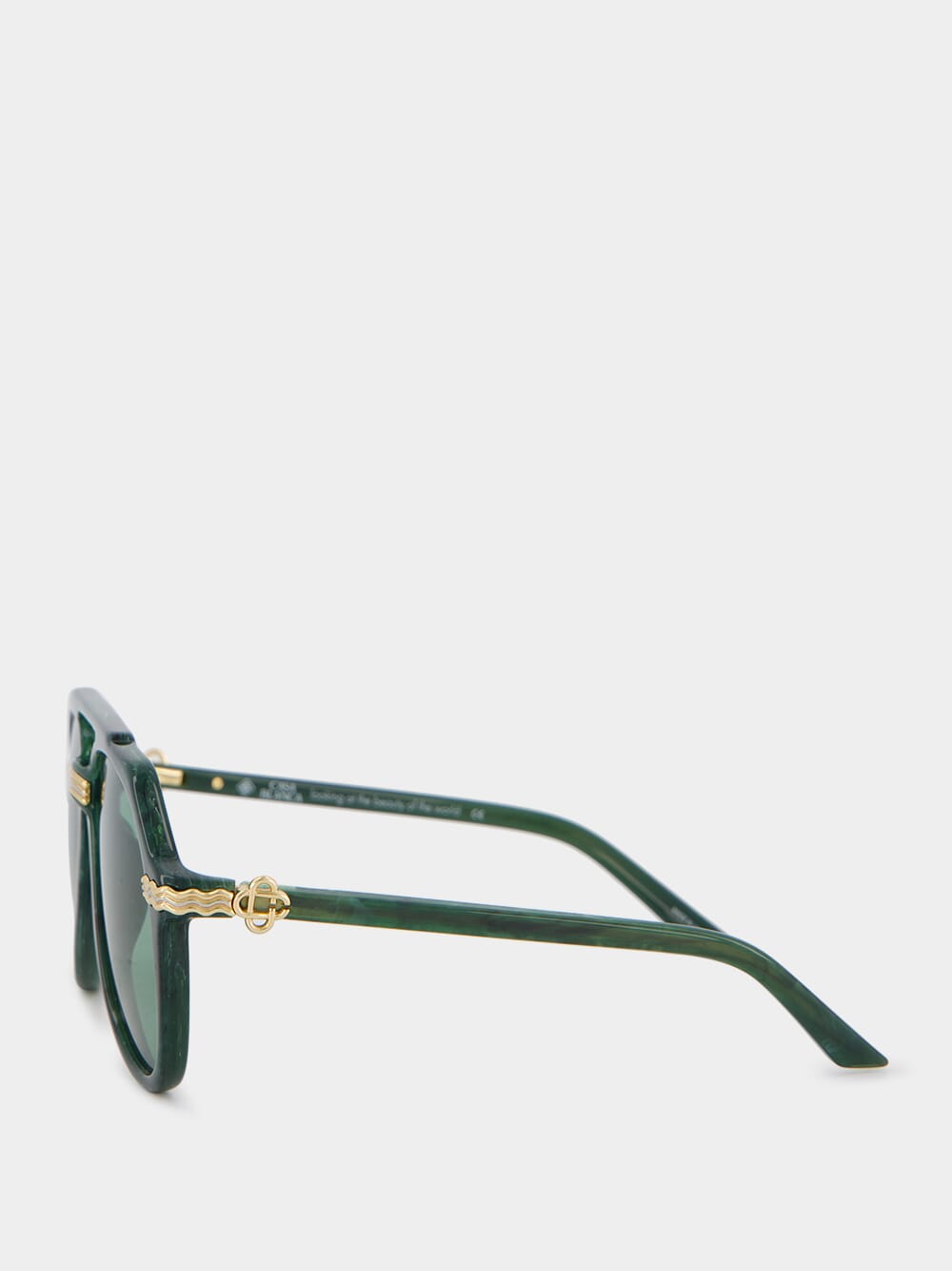 Rajio Green and Gold Sunglasses