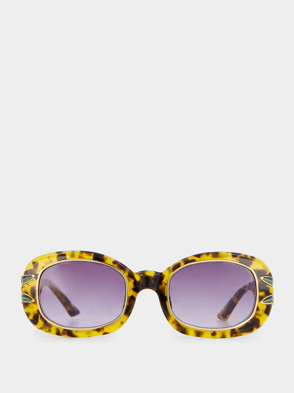 Oval Laurel Tortoiseshell Sunglasses