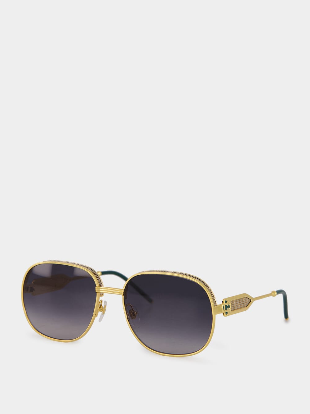 Gradient Oval-Frame Sunglasses