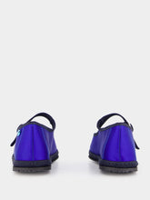 Piedaterre Blue Mary Jane Satin Flats