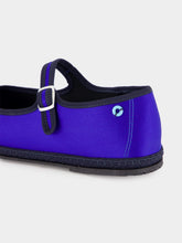 Piedaterre Blue Mary Jane Satin Flats