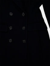 Dolce & Gabbana Black Double-Breasted Wool Coat