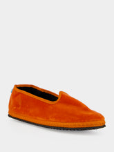 Piedaterre Modigliani Flats in Orange Velvet