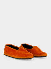 Piedaterre Modigliani Flats in Orange Velvet
