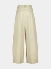 Altuzarra Beige Wide-Leg Cotton Trousers
