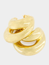 Panconesi Gold Double Blow Up Earrings