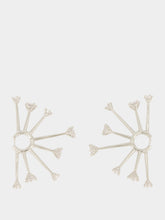 Panconesi Silver Kismet Zircon Hoops