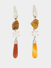 Panconesi Red Ascolto Chandelier Agate Earrings