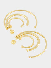 Panconesi Gold Pierced Solar Hoops Small