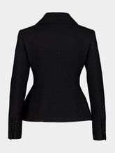 Dolce & Gabbana Black Fitted Wool Single-Breasted Jacket