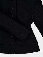 Dolce & Gabbana Black Fitted Wool Single-Breasted Jacket