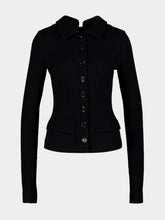 Dolce & Gabbana Black Fitted Virgin Wool Single-Breasted Jacket