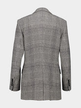 Dolce & Gabbana Grey Single-Breasted Glen Plaid Jacket