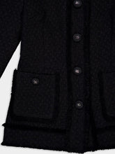 Dolce & Gabbana Black Raschel Tweed Wool Jacket
