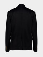 Dolce & Gabbana Black Double-Breasted Wool Blazer