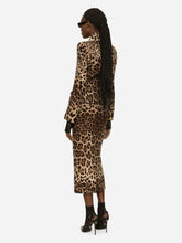 Dolce & Gabbana Leopard-Print Midi Pencil Skirt