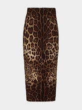 Dolce & Gabbana Leopard-Print Midi Pencil Skirt