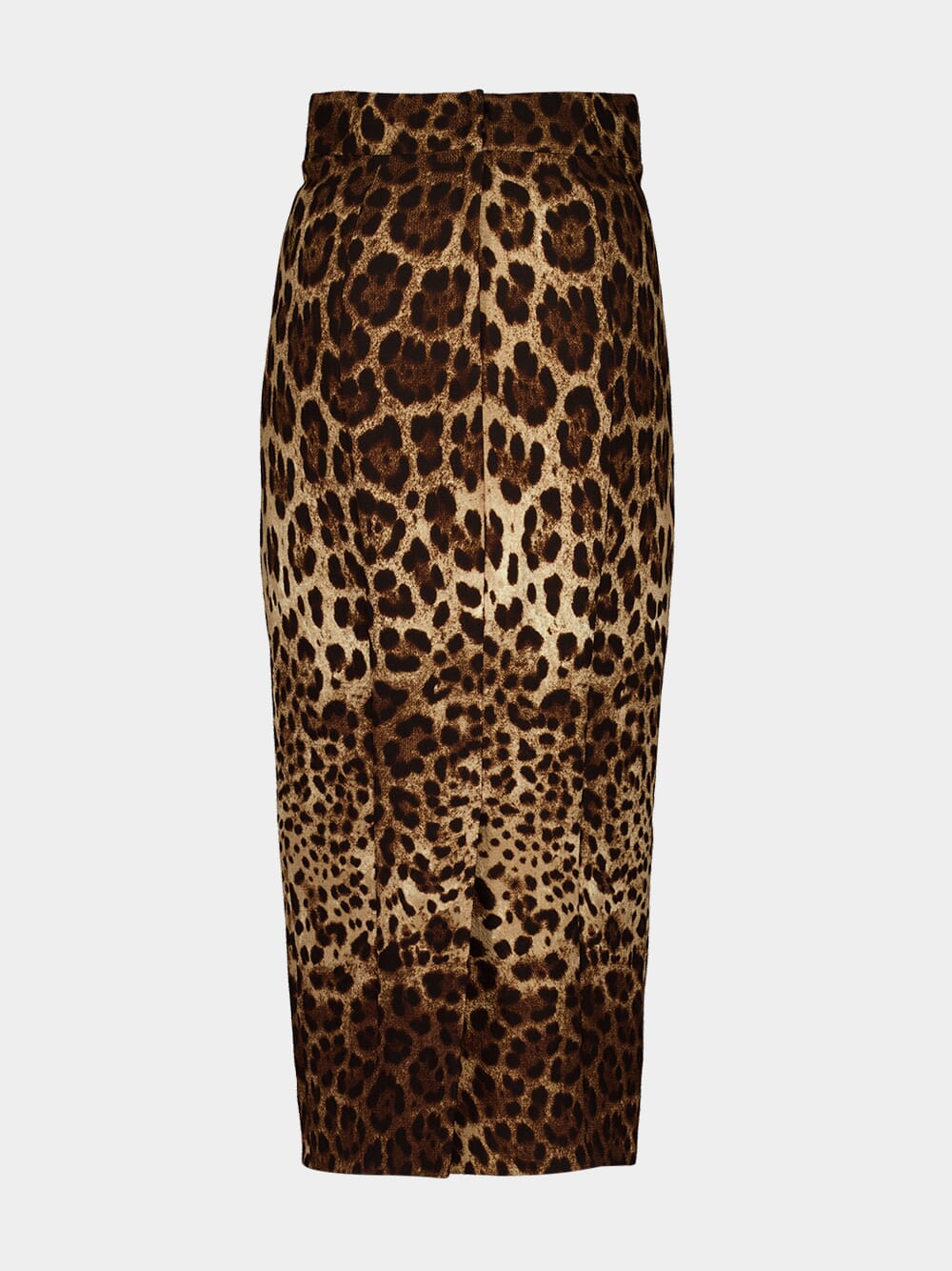 Leopard-Print Midi Pencil Skirt