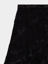 Dolce & Gabbana Black Chantilly Cotton and Silk Lace Midi Skirt
