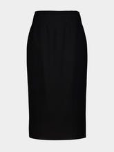 Dolce & Gabbana Black Double Wool Crêpe Pencil Skirt