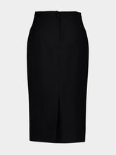 Dolce & Gabbana Black Double Wool Crêpe Pencil Skirt