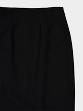 Dolce & Gabbana Black Double Wool Crêpe Pencil Skirt
