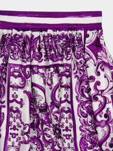 Dolce & Gabbana Majolica-Print  Silk Twill Skirt