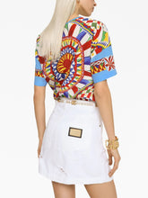 Dolce & Gabbana Distressed Denim Miniskirt