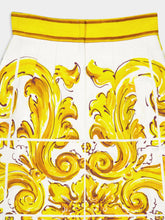 Dolce & Gabbana Majolica-Print Brocade Midi Skirt