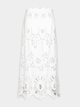 Dolce & Gabbana Cut-Out Detailing Cotton Midi Skirt