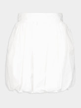 Dolce & Gabbana White Short Cotton Balloon Skirt
