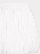 Dolce & Gabbana White Short Cotton Balloon Skirt