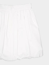Dolce & Gabbana White Short Cotton Balloon Skirt